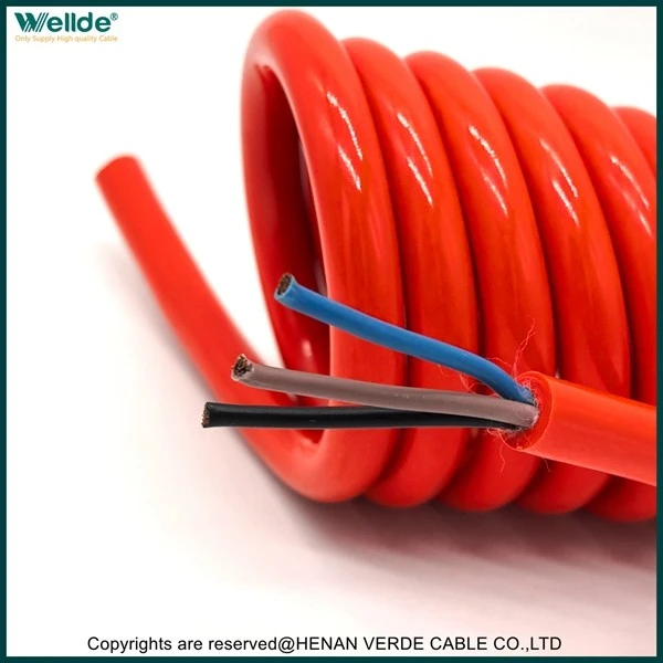 3 Core Red Spiral Cable suppliers